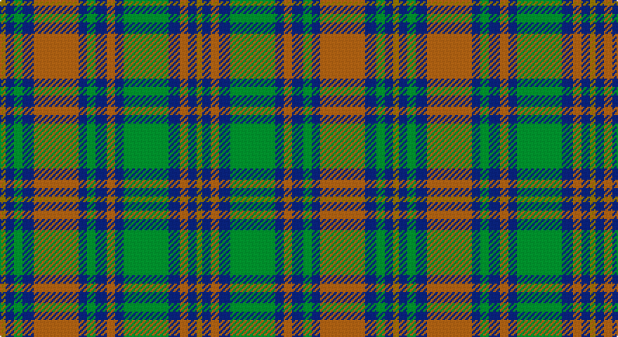 Y/4 DB6 G6 DB8 O32 DB6 G6 DB8 O6 DB6 G32 DB8 O6 DB6 Y/4 tartan