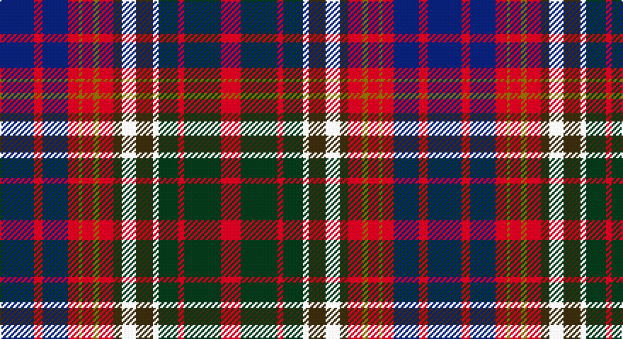DB/24 R6 DB18 R8 Y2 R8 Y4 R10 DY6 W10 DY12 W4 DG14 R4 DG26 R/14 tartan