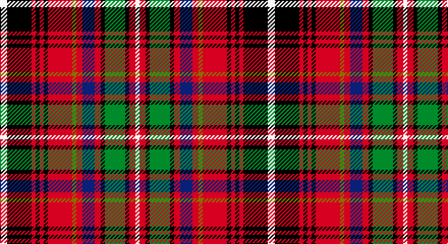 W/7 K24 R4 K4 R4 K4 R24 Y4 R6 DB12 R6 K4 G20 K4 R6 W/4 tartan
