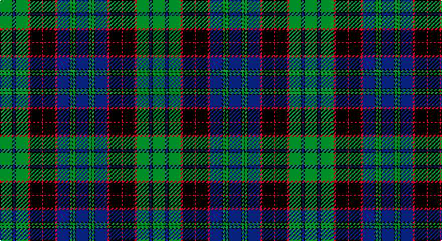 G/12 K1 DB2 K1 G12 R2 K12 R1 K12 R2 DB12 K1 G2 K1 G2 K1 DB/12 tartan