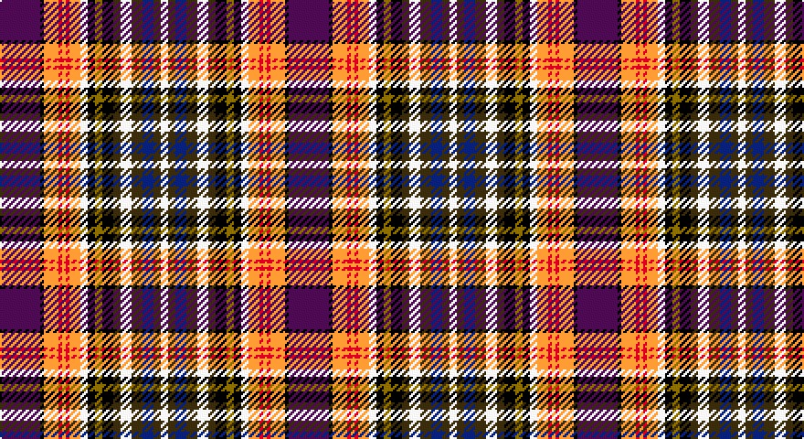 DP/22 K2 LO8 R2 LO2 R2 LO6 W4 K4 Y4 K6 DY4 W6 DY6 DB6 DY4 W/4 tartan