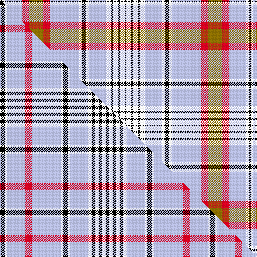this sett (top) woven against the master sett (bottom)