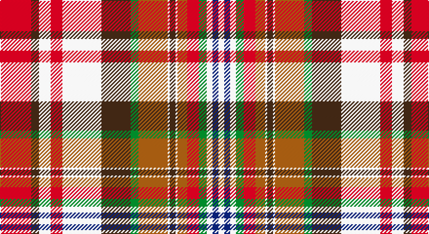 R/32 DO8 W12 R12 W40 DO30 G8 O30 W2 DO6 W2 O10 R12 G8 W6 DB6 W/6 tartan