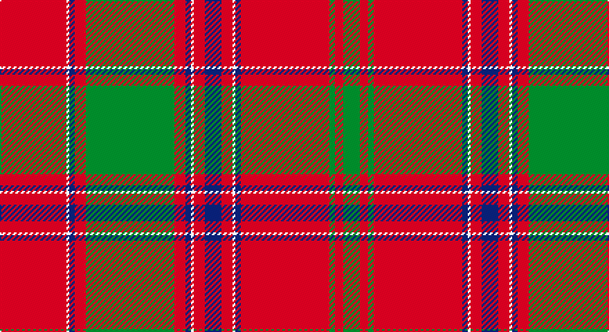 R/48 W2 DB4 R8 G64 R8 DB4 W2 R8 DB12 R8 W2 DB4 R64 G4 R6 G/12 tartan