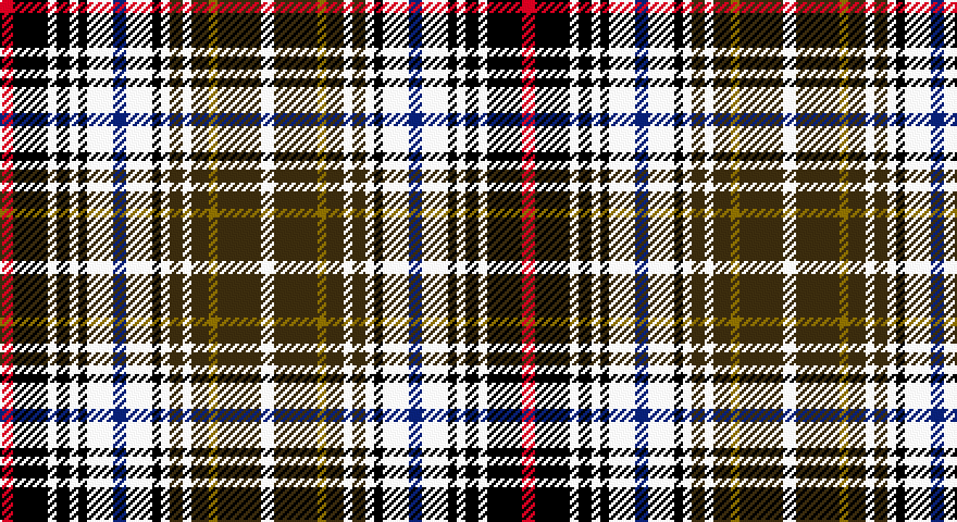 R/6 K16 W4 K6 W4 K4 W12 DB6 W12 K4 W4 DY6 W4 DY8 Y4 DY20 W/6 tartan
