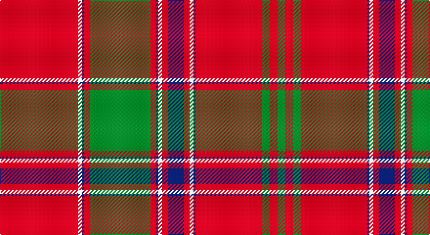 R/80 W4 DB2 R6 G62 R6 DB2 W4 R6 DB16 R6 W4 DB2 R68 G8 R8 G/8 tartan