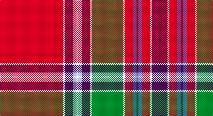 R/130 W4 DP16 LB8 W4 LB8 DP16 W4 G64 W4 R16 B8 DP4 B8 R16 W4 DP/32 tartan