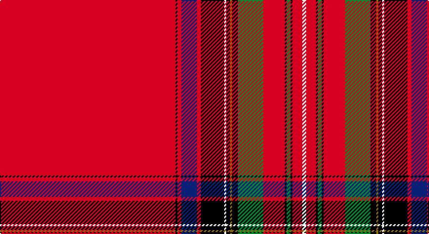 R/180 K2 R4 DB16 R4 K24 W2 K4 Y2 K6 G26 R22 K2 G4 K2 R10 W/4 tartan