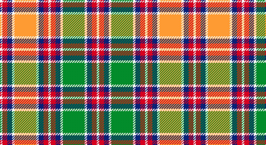 W/4 R8 DB8 W4 LO36 W4 DB8 R8 W4 R8 DB8 W4 G36 W4 DB8 R8 W/4 tartan