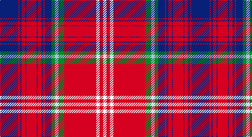 DB/32 R2 DB4 R6 DB2 R18 DB2 R6 DB4 R2 DB12 G6 LB6 G10 R56 W6 R6 W/6 tartan