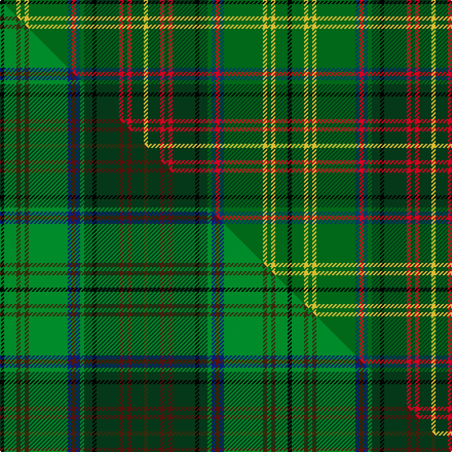 this sett (top) woven against the master sett (bottom)