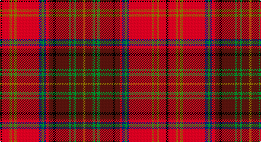 K/4 R12 Y4 R4 Y4 R38 DB4 G4 DB4 R4 DR8 K4 DR22 G4 DR4 G4 DR12 Y/4 tartan