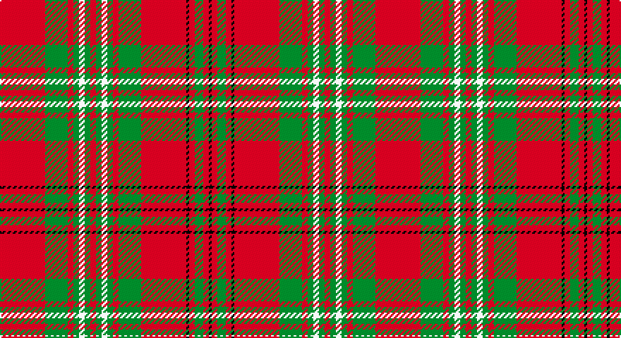 R/32 G16 R4 G4 W4 G4 R4 G4 W4 G4 R4 G16 R32 K2 R4 G6 R4 K/2 tartan