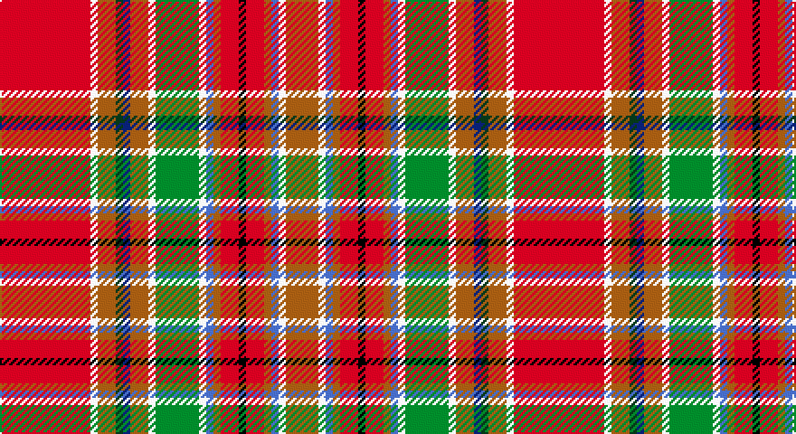 R/50 W4 O10 DG4 DB4 O10 W4 G24 W4 B4 O4 R10 K4 R10 O4 B4 W4 O/18 tartan