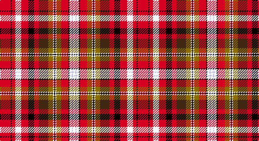 R/18 K2 R6 W10 R12 K10 R8 DO16 Y8 W2 K2 W2 Y8 R12 K2 W4 LB2 W/4 tartan
