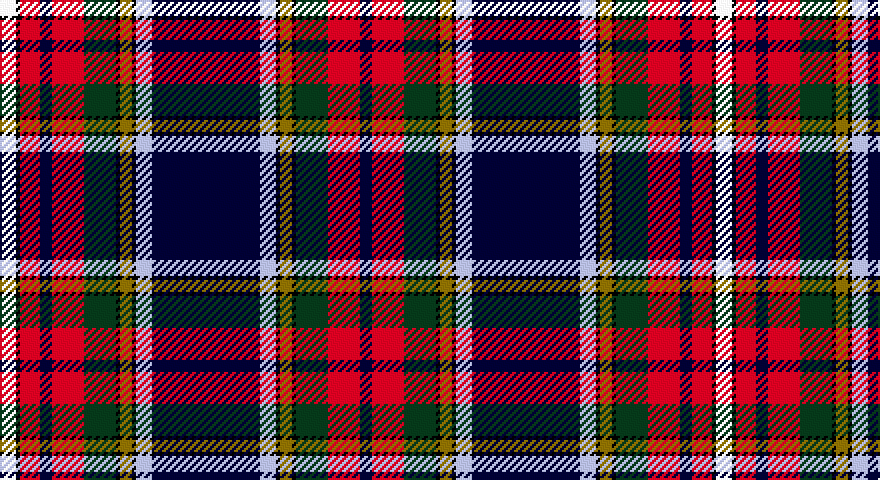 W/8 K2 R10 Ki6 R16 DG16 K2 Y6 K2 LB8 Ki54 LB8 K2 Y6 K2 DG16 R16 Ki/6 tartan