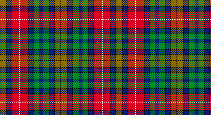 Y/12 K2 DB8 K2 R16 W2 R16 K2 DB8 K2 G12 DB8 G12 K2 DB8 K2 Y12 K/2 tartan
