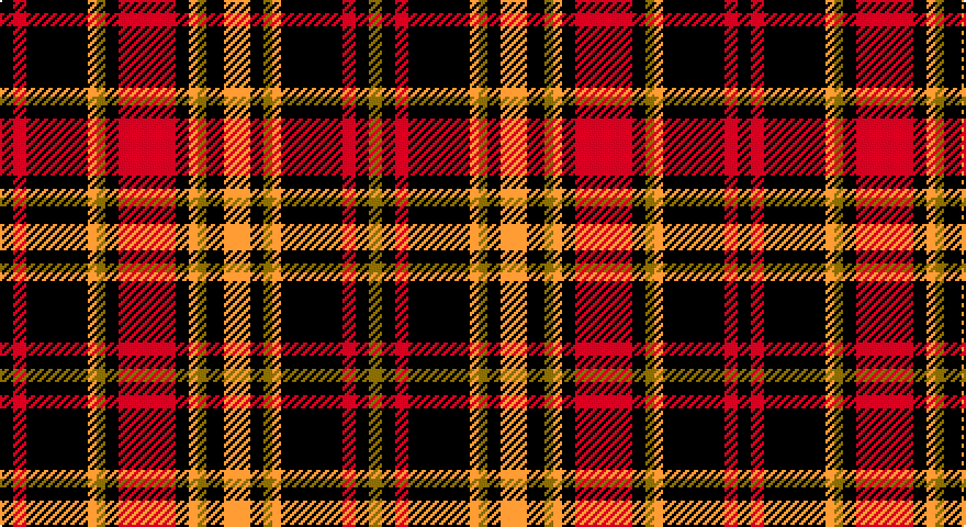 K/6 R6 K28 LO4 Y4 K6 R26 K6 LO4 Y4 K8 LO12 K6 Y4 LO4 K28 R6 K6 Y/6 tartan