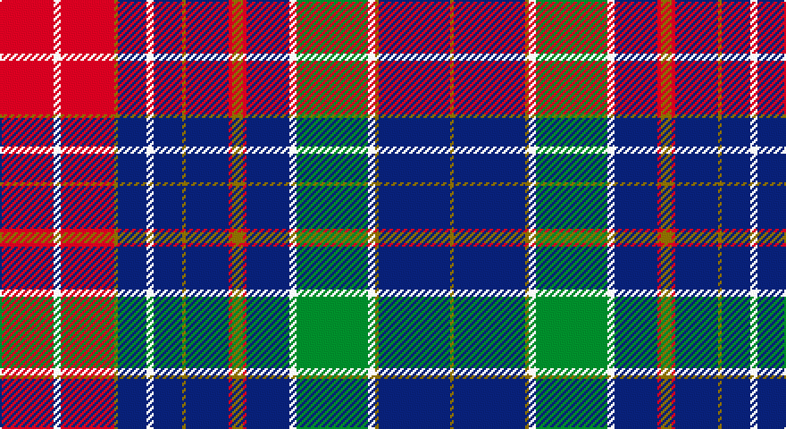 R/30 W4 R30 Y2 DB16 W4 DB16 Y2 DB24 R2 Y6 R2 DB24 W4 G40 W4 Y2 DB40 Y/2 tartan