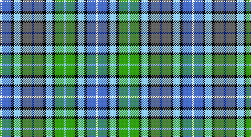 W/4 B16 K4 LT12 K4 N16 DB4 N16 K4 LT12 K4 G16 LT4 G16 K4 LT12 K4 B16 W/4 tartan