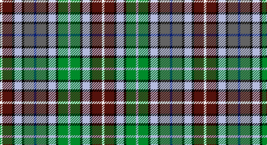 W/4 DR16 K4 LB12 K4 N16 DB4 N16 K4 LB12 K4 G16 LB4 G16 K4 LB12 K4 DR16 W/4 tartan