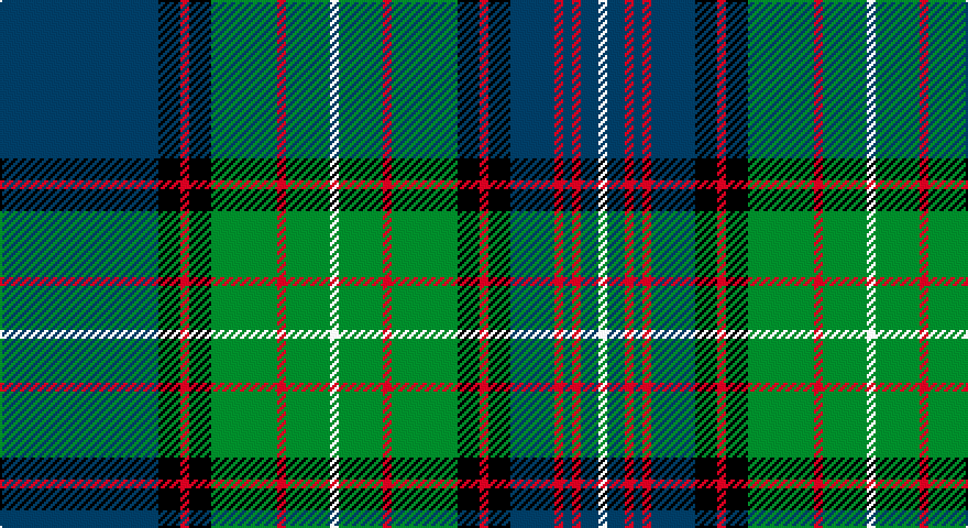DB/72 K10 R4 K10 G30 R4 G20 W4 G20 R4 G30 K10 R4 K10 DB20 R4 DB4 R4 DB8 W/4 tartan