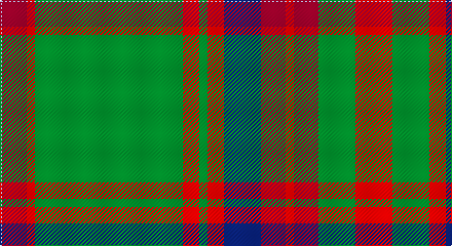 LB/2 R24 Ri8 G144 Ri16 G8 Ri16 DB36 R24 Ri8 R24 G36 Ri36 G36 Ri16 DB8 Ri144 R12 Ri8 LB/2 tartan