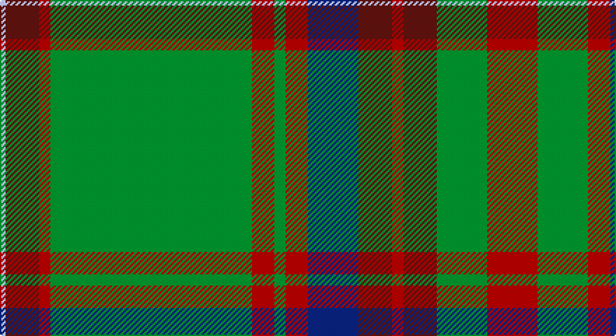 LB/4 DR24 R8 G144 R16 G8 R16 DB36 DR24 R8 DR24 G36 R36 G36 R16 DB8 R144 DR12 R8 LB/2 tartan