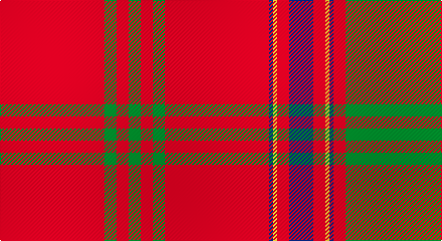 R/104 G12 R12 G12 R12 G12 R104 DB4 LY4 R12 DB24 R12 LY4 DB4 R12 G104 R12 DB4 LY4 R/52 tartan