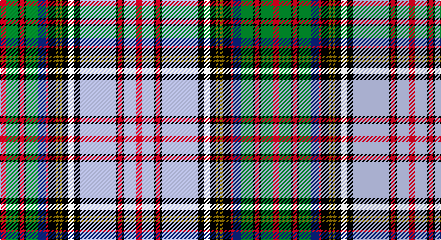 R/6 G12 K2 R4 K2 G12 DB8 R2 K8 Y2 K2 Y2 K6 W6 K6 LB36 K2 R4 K2 LB12 R/6 tartan