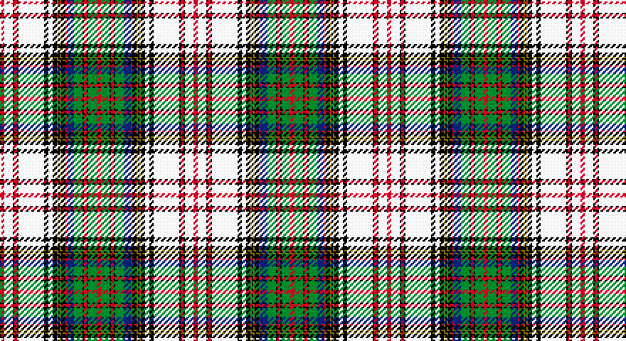 R/3 W6 K1 R2 K1 W18 K3 W3 K3 Y1 K1 Y1 K3 R1 DB5 G6 K1 R2 K1 G6 R/3 tartan