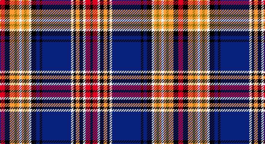 R/8 K8 LO8 Y4 LO4 W4 LO4 Y4 LO4 W4 K8 DB6 K4 DB48 W4 K4 LO6 K6 W4 R8 K/4 tartan