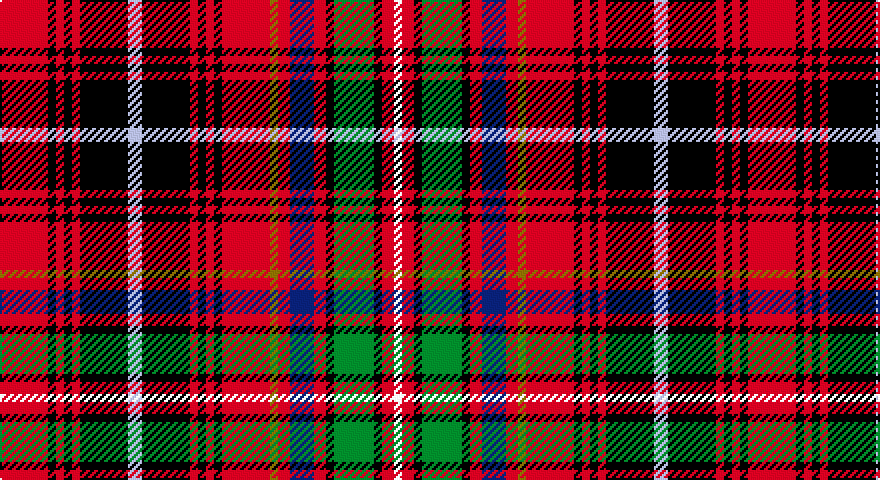 R/24 K4 R4 K4 R4 K24 LB7 K24 R4 K4 R4 K4 R24 Y4 R6 DB12 R6 K4 G20 K4 R6 W/4 tartan
