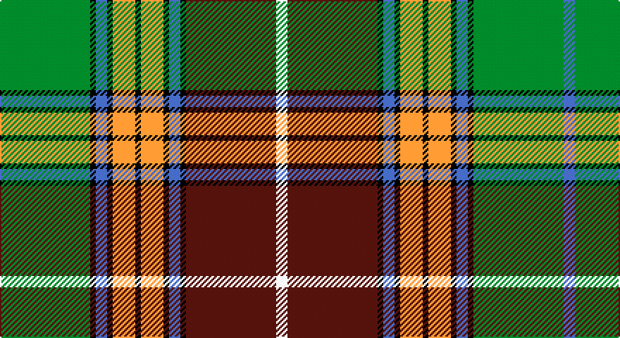 G/64 K4 B8 K4 LO16 K4 LO16 K4 B8 K4 DR64 W8 DR64 K4 B8 K4 LO16 K4 LO16 K4 B8 K4 G64 B/8 tartan