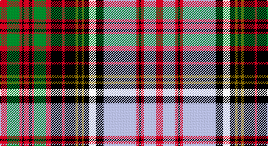 R/12 G20 R4 K4 R8 K4 R4 G20 R8 K18 R4 K18 Y4 K6 Y4 K8 W12 K12 LB54 R4 K4 R4 LB20 R/12 tartan