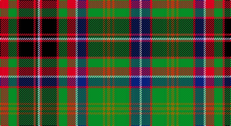 R/16 G16 R4 K28 R4 K4 LB4 R4 K28 R4 G16 R16 LB4 DB16 R4 G28 Y4 G4 Y6 G4 Y4 G28 R4 DB16 LB/4 tartan