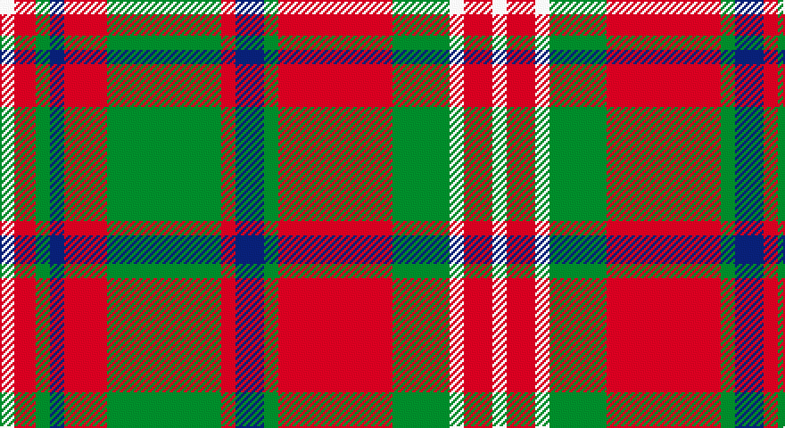 W/8 R12 G8 DB8 R24 G64 R8 DB16 G8 R64 G32 W8 R16 W8 R16 W8 G32 R64 G8 DB16 R8 G64 R24 DB8 G8 R12 W/2 tartan