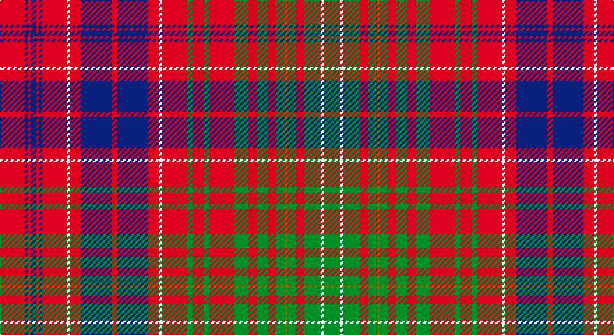 R/18 DB2 R2 DB4 R2 DB2 R18 W2 R8 DB22 R4 DB22 R8 W2 R18 G4 R8 G4 R18 G10 R6 G8 R6 G6 Y2 G6 R6 G12 W2 G/12 tartan