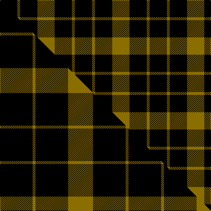 this sett (top) woven against the master sett (bottom)