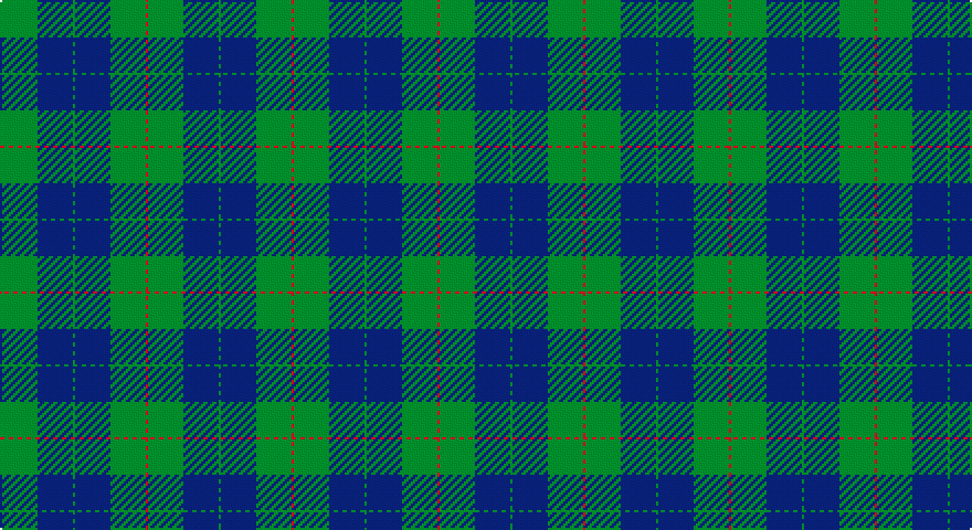 R/1 G16 DB16 G/1 tartan