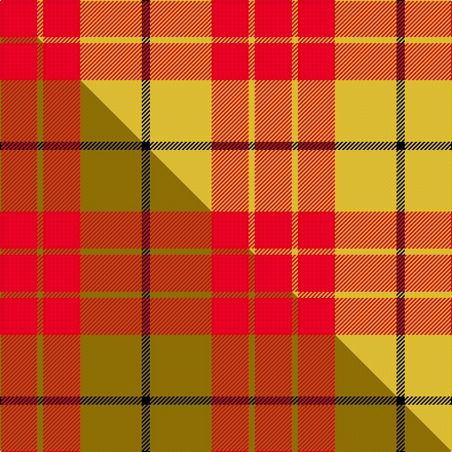 this sett (top) woven against the master sett (bottom)
