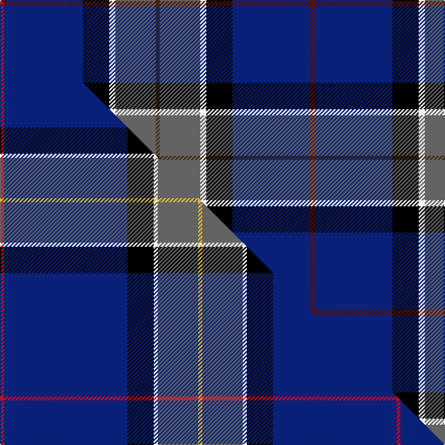 this sett (top) woven against the master sett (bottom)