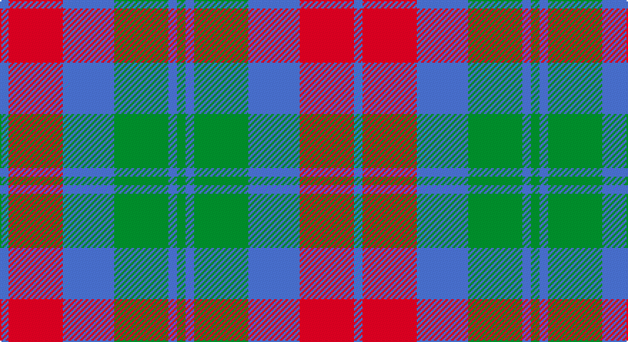 B/6 R38 B36 G38 B6 G/6 tartan