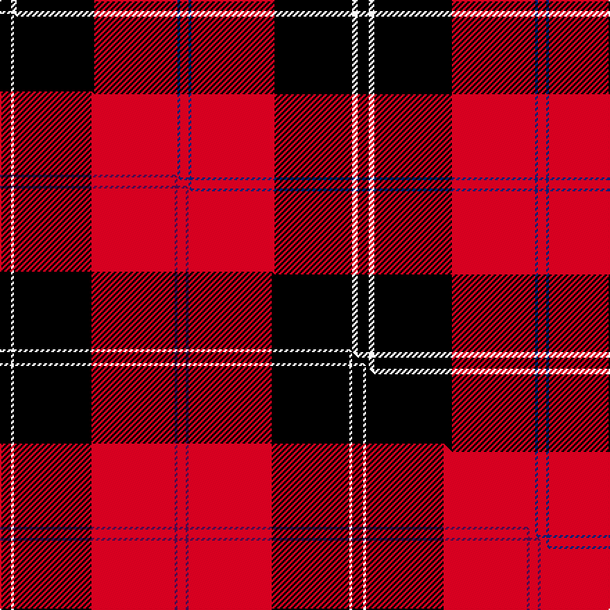 this sett (top) woven against the master sett (bottom)