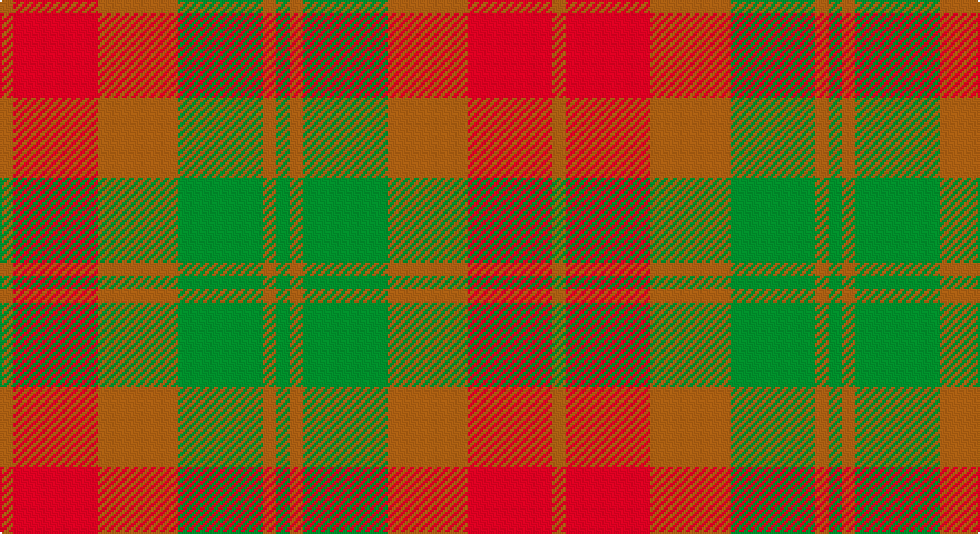 O/6 R38 O36 G38 O6 G/6 tartan