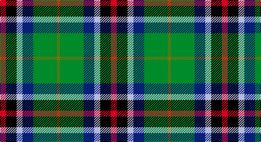 R/10 K18 LB10 DB18 G40 Y/5 tartan