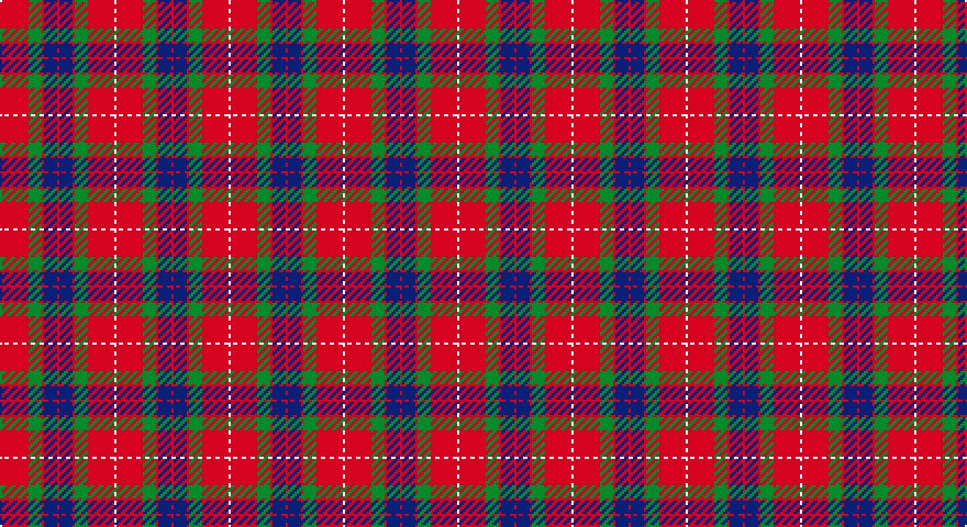 W/1 R12 G6 R1 DB6 R/1 tartan