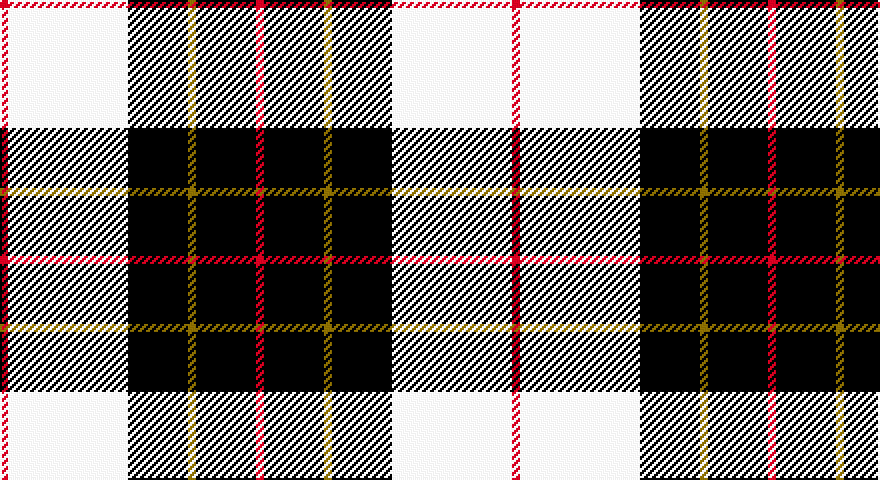 R/4 W60 K30 Y4 K30 R/4 tartan