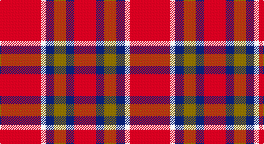R/68 W8 DB14 Y20 DB14 R/36 tartan