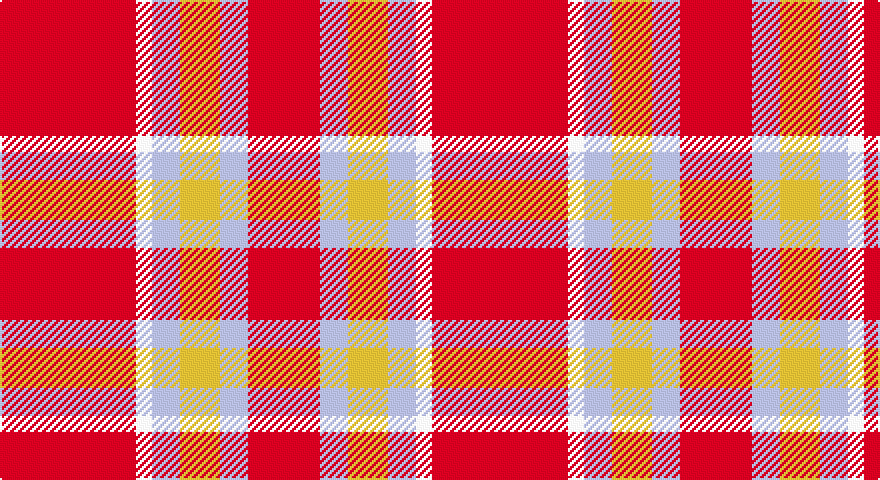 R/68 W8 LB14 LY20 LB14 R/36 tartan